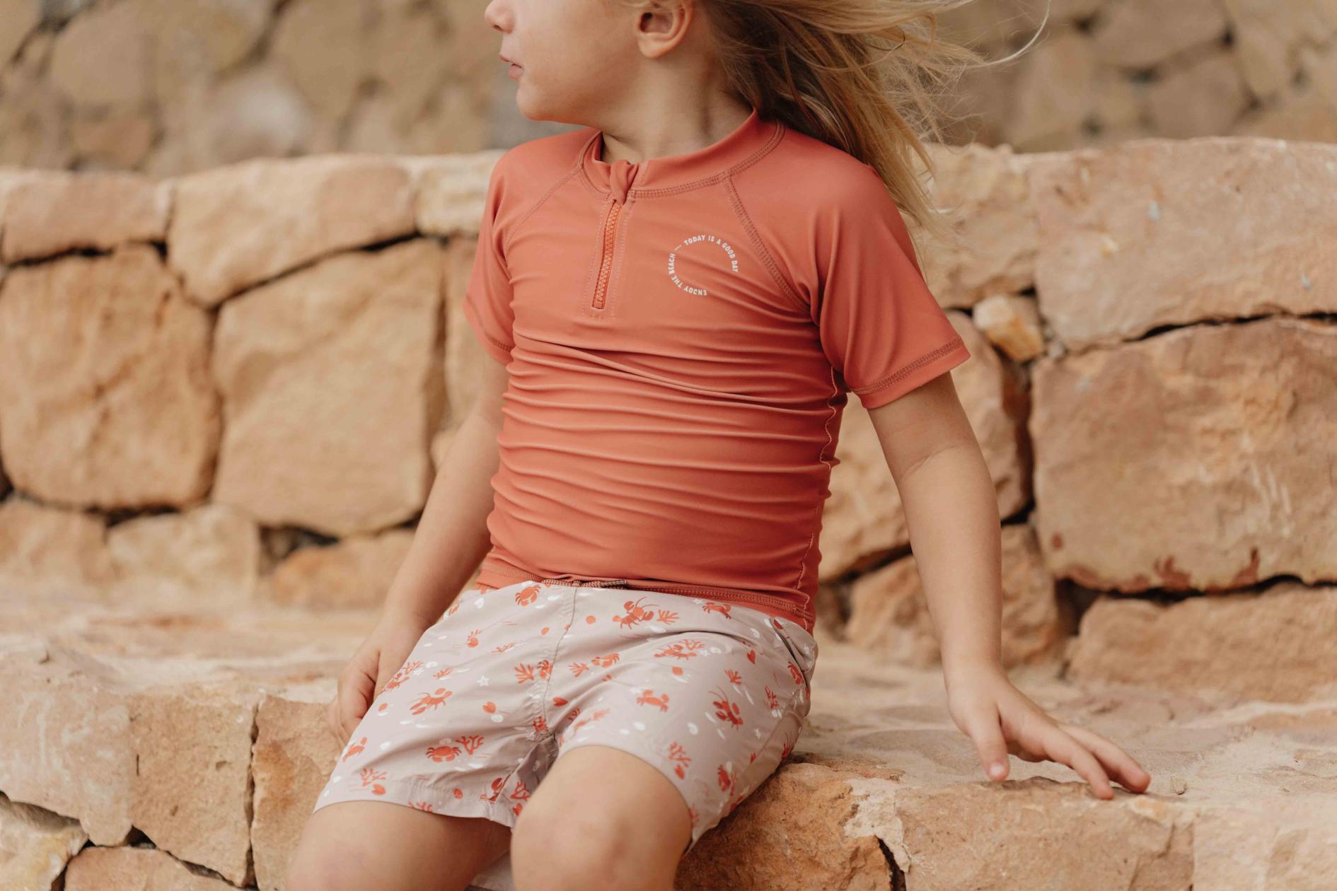 T-shirt de bain Little Dutch rouge