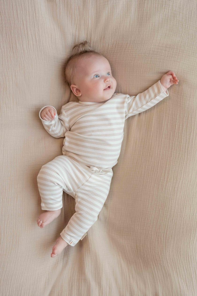 Pantalon Little Dutch baby bunny rayé