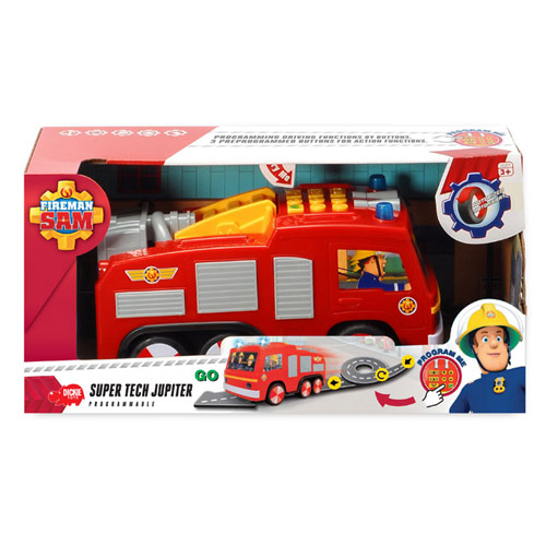 Jeu Fireman Sam Camion Jupiter Pro De Sam Il Pompier Jouet pour Enfants